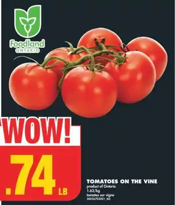 No Frills TOMATOES ON THE VINE offer