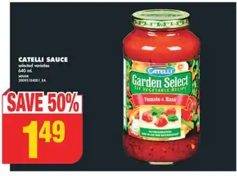 No Frills CATELLI SAUCE, 640 mL offer