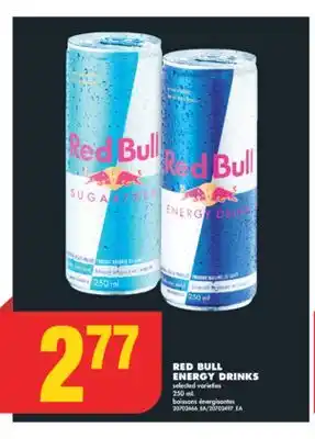 No Frills RED BULL ENERGY DRINKS, 250 mL offer