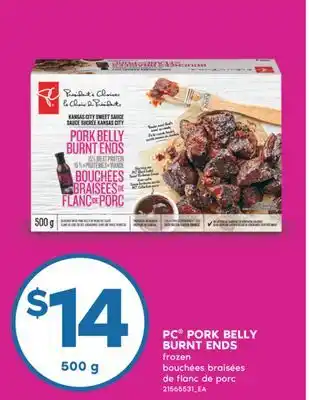 No Frills PC PORK BELLY BURNT ENDS, 500 g offer