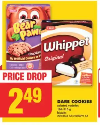 No Frills DARE COOKIES, 168-315 g offer