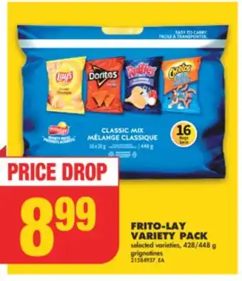 No Frills FRITO-LAY VARIETY PACK, 428/448 g offer
