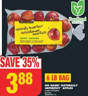No Frills NO NAME NATURALLY IMPERFECT APPLES offer