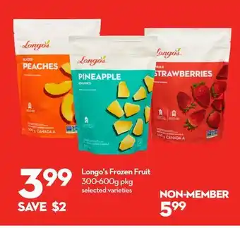 Longo's Frozen Fruit offer