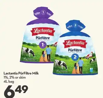 Longo's PūrFiltre Milk offer