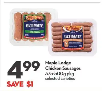 Longo's Chicken Sausages offer