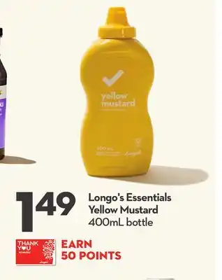 Longo's Essentials Yellow Mustard offer