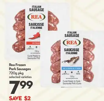 Longo's Rea Frozen Pork Sausages offer