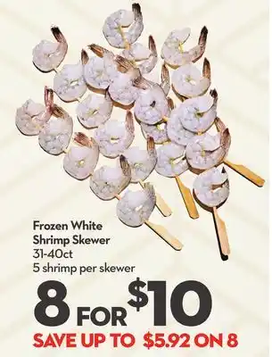 Longo's Frozen White Shrimp Skewer offer