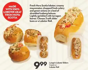 Longo's Longo's Lobster Sliders offer