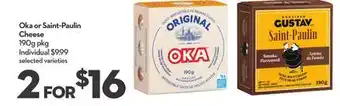 Longo's Oka or Saint-Paulin Cheese offer