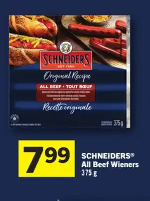 Foodland SCHNEIDERS All Beef Wieners offer