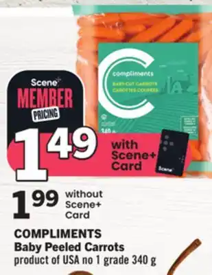 Foodland COMPLIMENTS BABY PEELED CARROTS offer