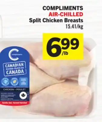 Foodland COMPLIMENTS AIR-CHILLED Split Chicken Breasts offer