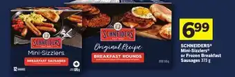Foodland SCHNEIDERS Mini-Sizzlers or Frozen Breakfast Sausages offer
