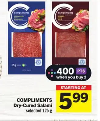 Foodland COMPLIMENTS Dry-Cured Salami offer