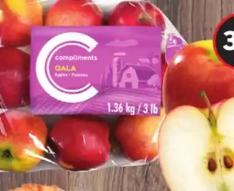 Foodland COMPLIMENTS Ambrosia or Gala Apples offer