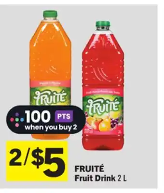 Foodland FRUITÉ Fruit Drink offer