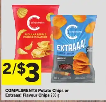 Foodland COMPLIMENTS Potato Chips or Extraaa! Flavour Chips offer