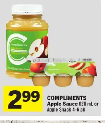 Foodland COMPLIMENTS Apple Sauce offer