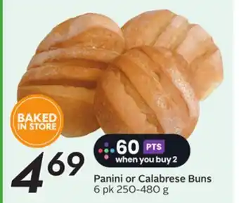 Sobeys Panini or Calabrese Buns offer