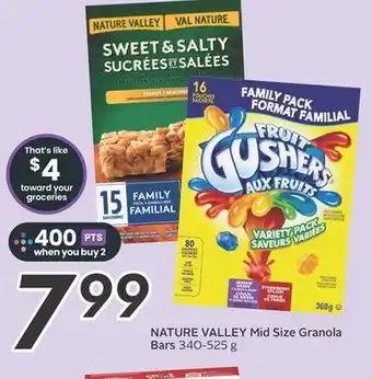 Sobeys NATURE VALLEY Mid Size Granola Bars offer