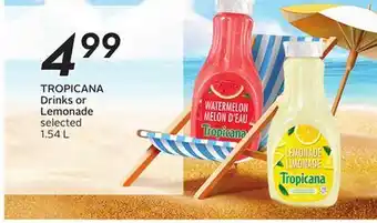 Sobeys TROPICANA Drinks or Lemonade offer