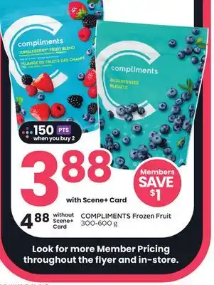 Sobeys COMPLIMENTS Frozen Fruit offer