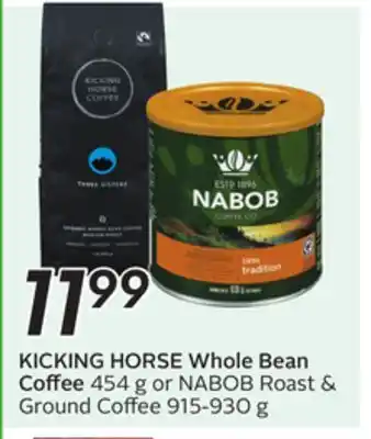 Sobeys KICKING HORSE Whole Bean Coffee offer