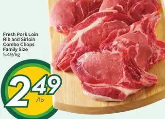Sobeys Fresh Pork Loin Rib and Sirloin Combo Chops Family Size offer