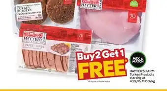 Sobeys HAYTER'S FARM Turkey Products offer