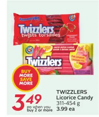 Sobeys TWIZZLERS Licorice Candy offer