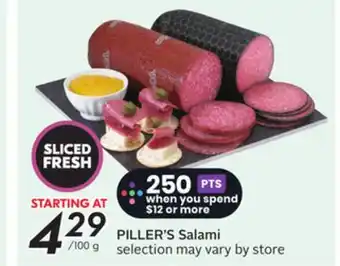 Sobeys PILLER'S Salami offer