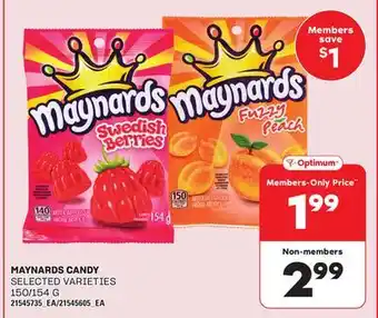 Loblaws MAYNARDS CANDY, 150/154 G offer