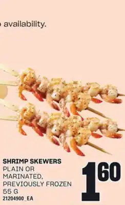 Loblaws SHRIMP SKEWERS, 55 G offer