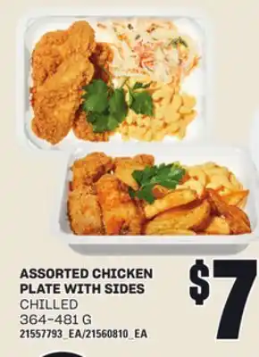 Loblaws ASSORTED CHICKEN PLATE WITH SIDES, 364-481 G offer