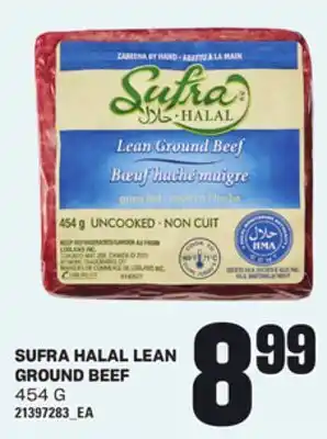Loblaws SUFRA HALAL LEAN GROUND BEEF, 454 G offer