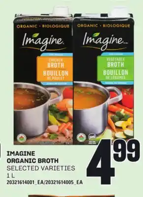 Loblaws IMAGINE ORGANIC BROTH, 1 L offer