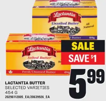 Loblaws LACTANTIA BUTTER, 454 G offer