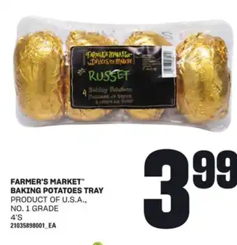 Loblaws FARMER'S MARKET BAKING POTATOES TRAY, 4's offer