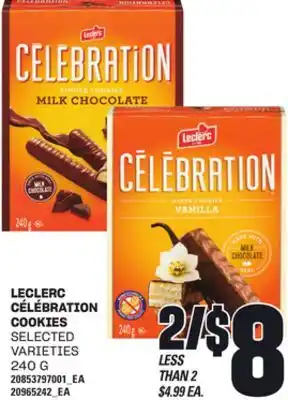 Loblaws LECLERC CÉLÉBRATION COOKIES, 240 G offer