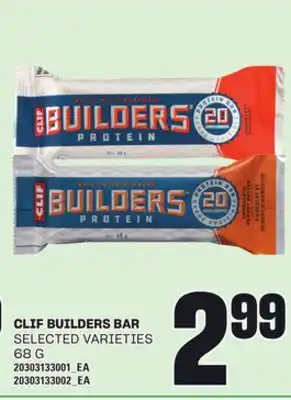 Loblaws CLIF BUILDERS BAR, 68 G offer