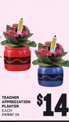Loblaws TEACHER APPRECIATION PLANTER offer