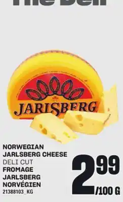 Independent Grocer NORWEGIAN JARLSBERG CHEESE offer