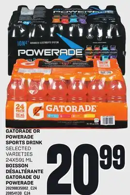 Independent Grocer GATORADE OR POWERADE SPORTS DRINK, 24X591 ML offer