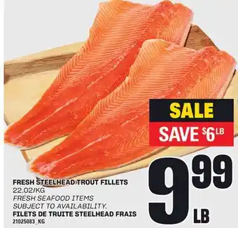 Independent Grocer FRESH STEELHEAD TROUT FILLETS offer
