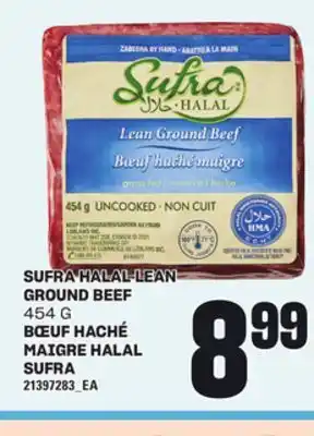 Independent Grocer SUFRA HALAL LEAN GROUND BEEF, 454 G offer