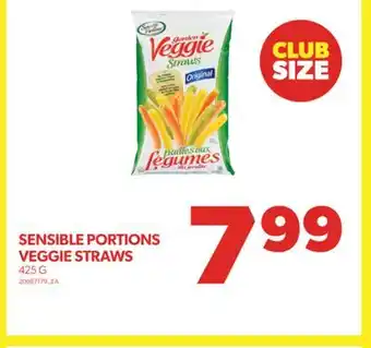 Real Canadian Superstore SENSIBLE PORTIONS VEGGIE STRAWS, 425 G offer