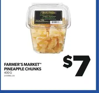 Real Canadian Superstore FARMER'S MARKET PINEAPPLE CHUNKS 400 G offer