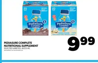 Real Canadian Superstore PEDIASURE COMPLETE NUTRITIONAL SUPPLEMENT, 4X235 ML offer